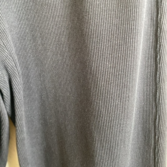 Everlane black ribbed flare pant Sz small EUC - Picture 3 of 7